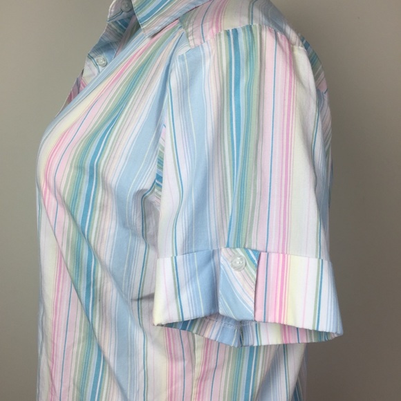Vintage Pastel Striped Top - Picture 5 of 8